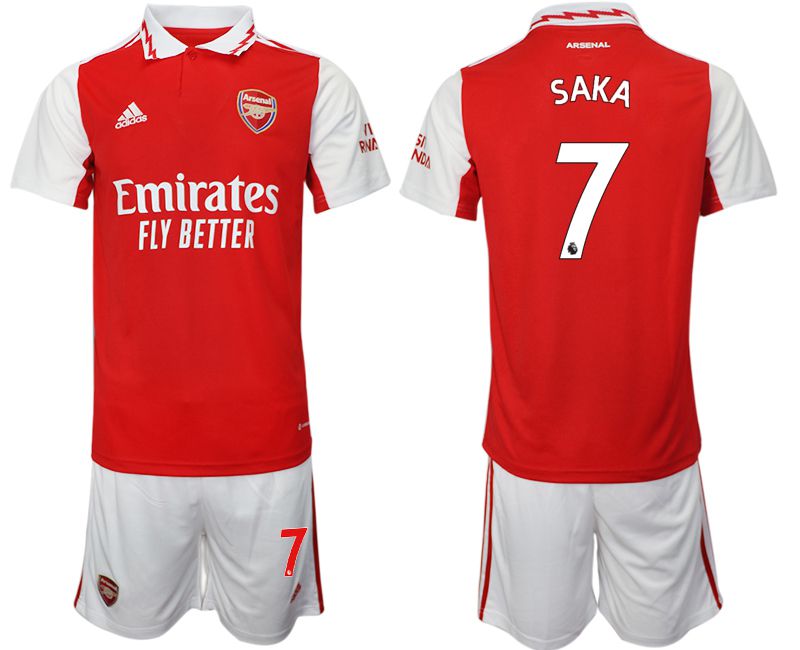 Men 2022-2023 Club Arsenal home red #7 Soccer Jersey